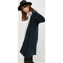 Tommy Hilfiger - Kardigan. Niebieskie kardigany damskie marki TOMMY HILFIGER, s, z elastanu. W wyprzedaży za 429,90 zł.