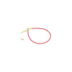 Bransoletka Koral z Różowym Złotem złoto. Czerwone bransoletki damskie na nogę Brazi druse jewelry, złote. Za 135,00 zł.