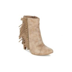 Botki LPB Shoes CECILIA. Brązowe botki damskie marki LPB Shoes, bez obcasa, bez zapięcia. Za 247,20 zł.
