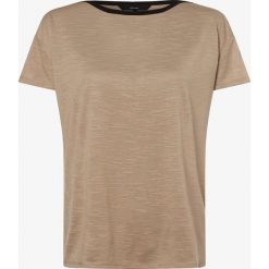 Vero Moda - T-shirt damski – Vmtess, beżowy. Brązowe t-shirty damskie Vero Moda, xl, bez wzorów, z kontrastowym kołnierzykiem. Za 89,95 zł.