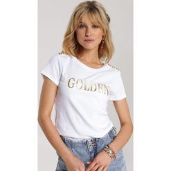 Biały T-shirt Elitai. Białe bluzki damskie Renee, s, bez wzorów, bez kołnierzyka, bez rękawów. Za 79,99 zł.