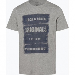 Jack & Jones - T-shirt męski – Jorrejistood, szary. Szare t-shirty męskie marki Jack & Jones, casualowe. Za 59,95 zł.