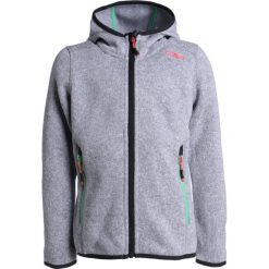 CMP GIRL JACKET FIX HOOD Kurtka z polaru argento/bianco/green tea. Szare kurtki sportowe damskie CMP, z poliesteru. Za 149,00 zł.