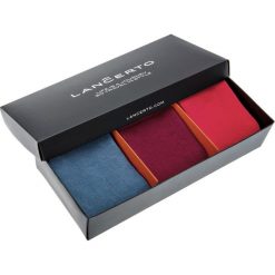 Zestaw 3 par skarpet. Skarpetki męskie LANCERTO, bez wzorów, z elastanu. Za 49,90 zł.