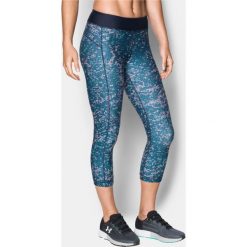 Spodnie dresowe damskie: Under Armour Spodnie damskie UA HG Armour Printed Capri Niebieskie r. XS (1297906-953)
