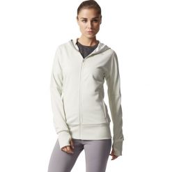 Bluzy rozpinane damskie: Adidas Bluza damska Beyond the run biała r. 42 (BR2441)