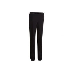 Spodnie regular Gym & Pilates 100 damskie. Czarne spodnie damskie DOMYOS, xs, z elastanu. Za 34,99 zł.