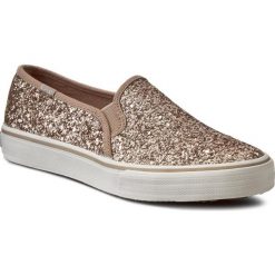 Tenisówki KEDS - Double Deck WF54672 Glitter Champ. Żółte półbuty damskie Keds, z aplikacjami, z gumy, bez zapięcia. W wyprzedaży za 179,00 zł.