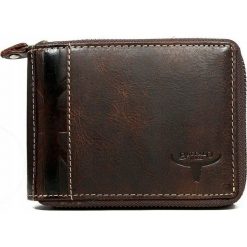 Portfel męski skórzany Buffalo Wild N992Z-HP-F. Pomarańczowe portfele męskie BUFFALO WILD, bez wzorów, ze skóry. Za 69,90 zł.