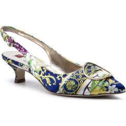 Sandały HÖGL - 7-104738 Blue/Multi 3299. Niebieskie klapki damskie HÖGL, bez wzorów, ze skóry, bez obcasa, na obcasie. W wyprzedaży za 449,00 zł.