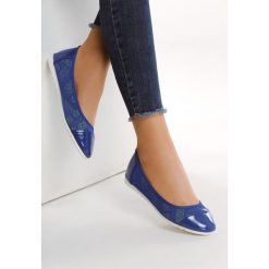 Niebieskie Baleriny Patience. Niebieskie baleriny damskie Multu, bez wzorów, bez obcasa. Za 29,99 zł.