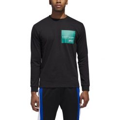 MĘSKA KOSZULKA ADIDAS EQT (M). Koszulki męskie Adidas, m, bez wzorów, z bawełny, bez kołnierzyka, z długim rękawem, długie. W wyprzedaży za 99,99 zł.
