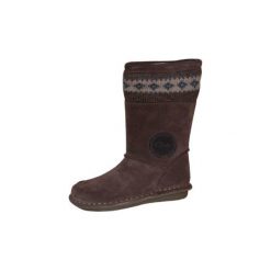 Clarks Girls Kozaki skórzane SNUGGLE HUG brown - brązowy. Pomarańczowe buciki niemowlęce Clarks, ze skóry, bez zapięcia. Za 229,00 zł.