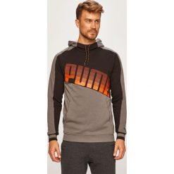 Puma - Bluza. Czarne bluzy męskie Puma, m, z nadrukiem, z bawełny, z kapturem. W wyprzedaży za 219,90 zł.