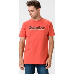 Quiksilver Tropical Lines Koszulka Czerwony. Czerwone podkoszulki męskie Quiksilver, l, z nadrukiem, z bawełny, z krótkim rękawem. Za 114,95 zł.