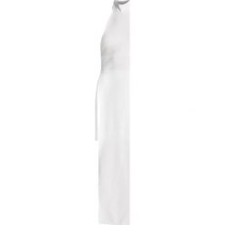 Sukienki: Missguided HIGH NECK OVERLAY TIE WAIST MIDI DRESS Długa sukienka white