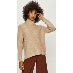 Only - Sweter. Brązowe swetry damskie ONLY, s, bez wzorów, z poliesteru, z długim rękawem, długie, bez kaptura. Za 129,90 zł.