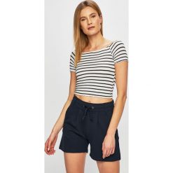 Tally Weijl - Top. Czarne bluzki damskie TALLY WEIJL, s, bez wzorów, z elastanu, bez kołnierzyka. W wyprzedaży za 29,90 zł.