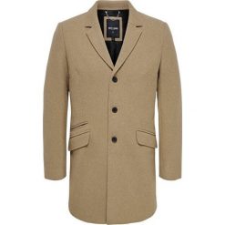 ONLY&SONS Męska płaszcz ONSJULIAN SOLID WOOL COAT OTW Camel (Rozmiar M). Brązowe płaszcze męskie Only&Sons, m, bez wzorów, z wełny, bez kaptura. W wyprzedaży za 290,00 zł.