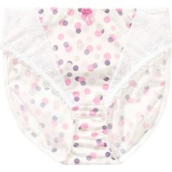 Figi wyszczuplające bonprix biały z nadrukiem. Białe majtki damskie wyszczuplające bonprix, z nadrukiem. Za 37,99 zł.