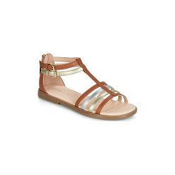 Sandały Dziecko Geox J SANDAL KARLY GIRL. Pomarańczowe sandały dziewczęce Geox, bez zapięcia. Za 289,00 zł.