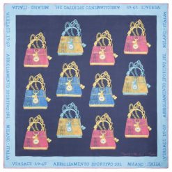 Chusty damskie: Versace 19.69 Chusta Damska Niebieski It Bag