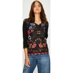 Desigual - Bluzka. Czarne bluzki z odkrytymi ramionami Desigual, l, z elastanu, casualowe. Za 199,90 zł.