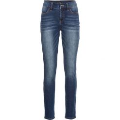 Dżinsy SKINNY bonprix niebieski "stone used". Niebieskie rurki damskie bonprix, z jeansu. Za 129,99 zł.