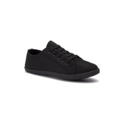 NYLON RED WSSB852-14. Czarne trampki i tenisówki damskie Nylon Red, bez wzorów, ze skóry ekologicznej, bez zapięcia. Za 49,99 zł.