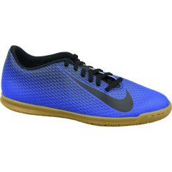Nike Bravatax II IC 844441-400 buty halowe - halówki męskie niebieskie 44,5. Niebieskie buty sportowe męskie Nike, z materiału, bez zapięcia, do piłki nożnej. W wyprzedaży za 169,99 zł.