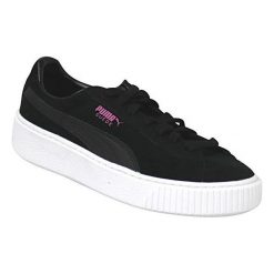 Buciki niemowlęce chłopięce: Puma Buty dziecięce Suede Platform JR czarne r. 37.5 (363663-01)
