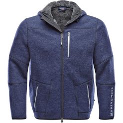 Kurtka polarowa "Tarax II" w kolorze granatowym. Niebieskie bluzy męskie Marinepool, xl, bez wzorów, z polaru, bez kaptura. W wyprzedaży za 259,95 zł.