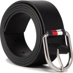 Pasek Damski TOMMY HILFIGER - Corporate Belt 3.5 AW0AW08021 BDS. Czarne paski damskie TOMMY HILFIGER, w paski, ze skóry. Za 229,00 zł.