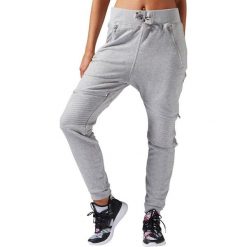 Odzież damska: Reebok Spodnie damskie Dance Knit Moto Pant szare r. L (S93784)