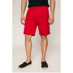 Calvin Klein Jeans - Szorty. Czerwone spodenki i szorty męskie marki Calvin Klein Jeans, z elastanu, casualowe. W wyprzedaży za 219,90 zł.