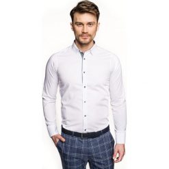 Koszula bexley 2714 długi rękaw slim fit biały. Białe koszule męskie Recman, m, bez wzorów, bez kołnierzyka, z długim rękawem. Za 139,00 zł.