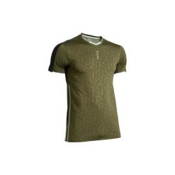 Koszulka do piłki nożnej F540, khaki dostępna tylko w ofercie internetowej. Brązowe koszulki męskie KIPSTA, s, z elastanu. Za 69,99 zł.