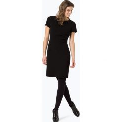 Marc Cain Essentials - Sukienka damska, czarny. Sukienki małe czarne damskie marki Marc Cain Essentials, z okrągłym kołnierzem, z krótkim rękawem, krótkie. Za 899,95 zł.