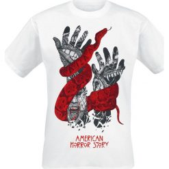 American Horror Story Hands T-Shirt biały. Białe koszulki męskie American Horror Story, l, z nadrukiem, klasyczne, z okrągłym kołnierzem. Za 74,90 zł.