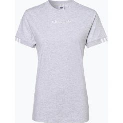 Adidas Originals - T-shirt damski, szary. Szare t-shirty damskie adidas Originals, s, w paski, z bawełny, bez kołnierzyka. Za 129,95 zł.