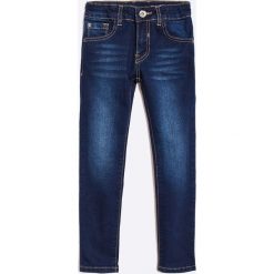 Endo - Jeansy dziecięce 110-152 cm. Niebieskie jeansy dziewczęce marki Endo, bez wzorów, z elastanu. W wyprzedaży za 59,90 zł.