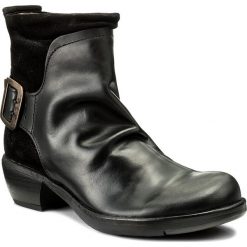 Botki FLY LONDON - Mel P141633003 Black. Czarne botki damskie skórzane marki Fly London, na obcasie. W wyprzedaży za 329,00 zł.