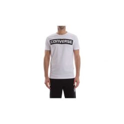 T-shirty z krótkim rękawem Converse 10007313 CREW LOGO. Białe t-shirty męskie Converse, xl, bez wzorów, bez kołnierzyka, krótkie. Za 132,79 zł.