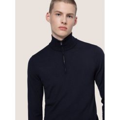 Sweter Hugo San Gottardo 2 50435691. Szare swetry męskie HUGO, s, bez wzorów, klasyczne, z klasycznym kołnierzykiem, bez kaptura. Za 599,00 zł.