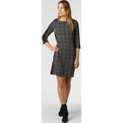 Taifun - Sukienka damska, czarny. Czarne sukienki damskie Taifun, bez wzorów, klasyczne, z kontrastowym kołnierzykiem, bez rękawów. Za 449,95 zł.