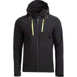 Softshell męski SFM602 - czarny - Outhorn. Czarne kurtki sportowe męskie marki Outhorn, na lato, m, z poliesteru. W wyprzedaży za 129,99 zł.