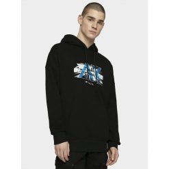 Bluza męska. Bluzy męskie m, bez wzorów, z dzianiny, z kapturem, bez rękawów, z kapturem. Za 149,99 zł.