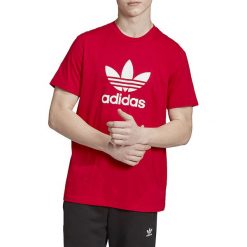 Adidas Trefoil Tee EJ9678 t-shirt męskie czerwone XL. Czerwone t-shirty męskie Adidas, xl, bez wzorów, z bawełny, bez kołnierzyka. W wyprzedaży za 79,99 zł.