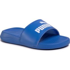 Klapki PUMA - Popcat 20 Jr 372017 05 Palace Blue/Puma White. Niebieskie klapki damskie Puma, bez wzorów, ze skóry ekologicznej, bez obcasa. W wyprzedaży za 69,99 zł.