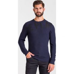 SWETER Ice Play. Niebieskie swetry męskie Ice Play, xl, z aplikacjami, z wełny, z okrągłym kołnierzem, bez kaptura. Za 464,50 zł.